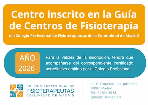 Fisio and Therapies está inscrita en la Guía de Centros de Fisioterapia