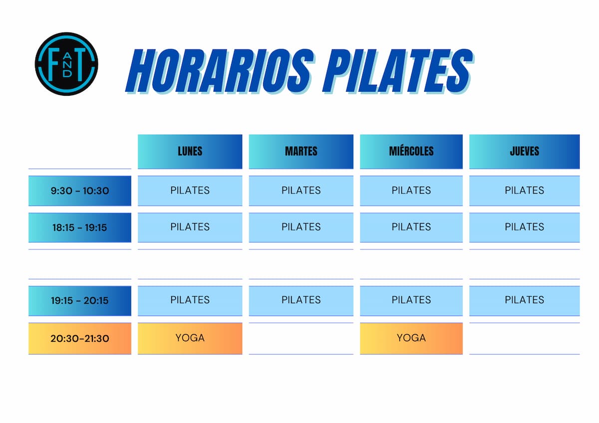 Horario de nuestras Clases de Pilates en Alcalá de Henares